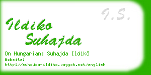 ildiko suhajda business card